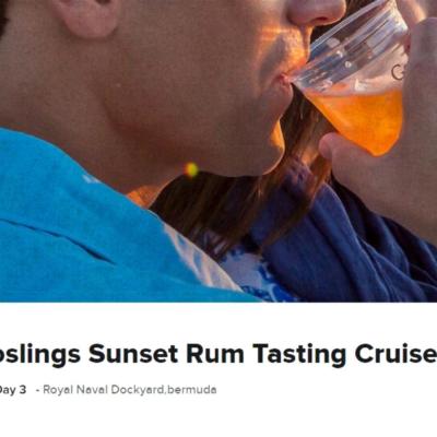 MAY 2022 Excursion Goslings Sunset Rum Tasting Cruise